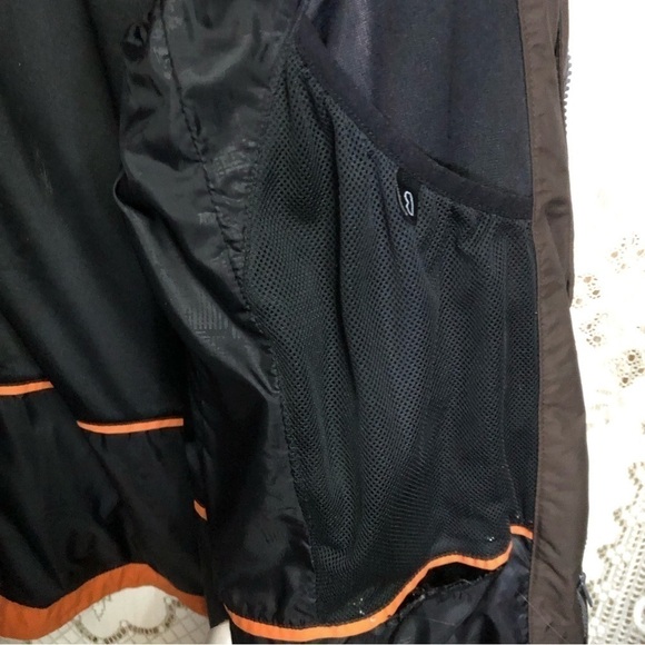 Vtg COLUMBIA Bugaboo Brown Orange Tan Colorblock Fleece Lined Collar Jacket M - Picture 10 of 12